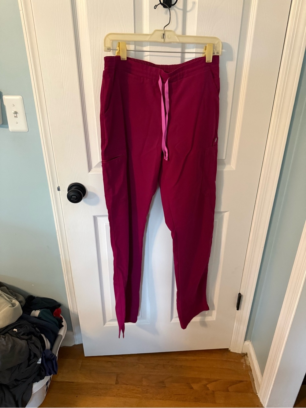 FIGS Yola Slim Scrub Pants — Dark Magenta women